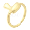 Rack Plating Brass Open Cuff Rings RJEW-S394-01G-L-2