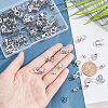  150Pcs 5 Style 304 Stainless Steel Ball Chain Connectors STAS-NB0001-73-3