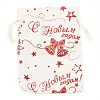 Christmas Theme Cotton Fabric Cloth Bag ABAG-H104-B09-2