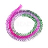 Transparent Painted Glass Beads Strands LS-DGLA-A034-T2mm-A06-5