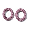 Spray Painted CCB Plastic Linking Rings CCB-Q091-011D-2