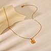 304 Stainless Steel Crystal Rhinestone Pendant Necklaces FS-WG5BCFA-02-2