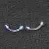 Acrylic Eyebrow Rings X1-AJEW-P084-06A-1