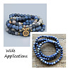 3 Strands 3 Style Natural Blue Spot Jasper Beads Strands G-YS0001-03-6