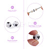 160Pcs 10 Style ABS Plastic Imitation Pearl Beads & Transparent & Opaque Acrylic Beads FIND-SW0001-31-4