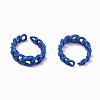 Spray Painted Alloy Cuff Rings RJEW-T011-11-RS-2