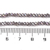 Baking Electroplate Glass Beads Strands DGLA-A039-J4mm-B06-4