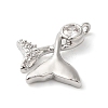 Brass Micro Pave Cubic Zirconia Pendants KK-G503-44P-2