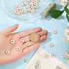 40Pcs 2-Hole Alloy Enamel Flat Round Buttons BUTT-CA0001-36LG-3