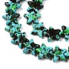 Spray Painted Synthetic Turquoise Beads Strands UNKW-T001-11B-3