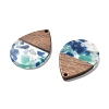 Resin and Walnut Pendants FIND-R051-15E-2
