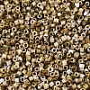 Spray Painted Picasso Cylinder Glass Seed Beads GLAA-T028-12A-11-2