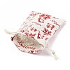 Christmas Theme Cotton Fabric Cloth Bag ABAG-H104-B10-4