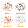 120Pcs 4 Color R 304 Stainless Steel Snap on Bails STAS-UN0023-94-4