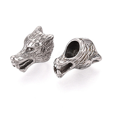 304 Stainless Steel European Style Large Hole Beads STAS-T072-143P-1