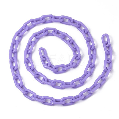 Opaque Acrylic Cable Chains SACR-N010-002E-1