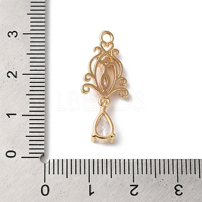 Brass and Glass Pendants KK-C062-03G-1