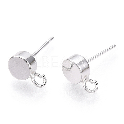 Brass Stud Earring Findings KK-T038-293S-1