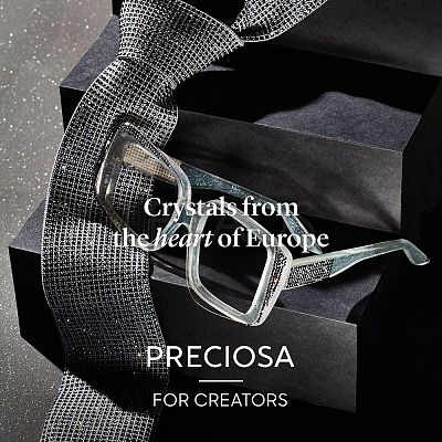 Preciosa&reg Crystal Hotfix Flatback Stones Y-PRC-HSS8-50230-200-1