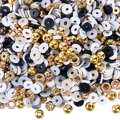 3500Pcs 5 Colors Handmade Polymer Clay Beads CLAY-PA0001-25B-1