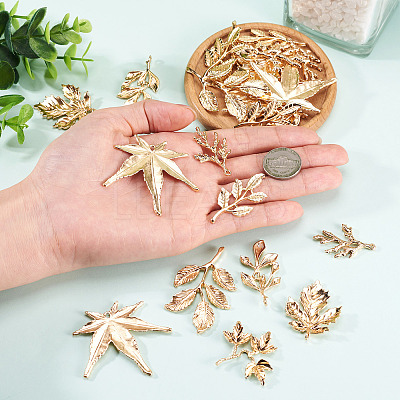 35Pcs 7 Styles Alloy Cabochons & Pendants FIND-TA0010-70-1