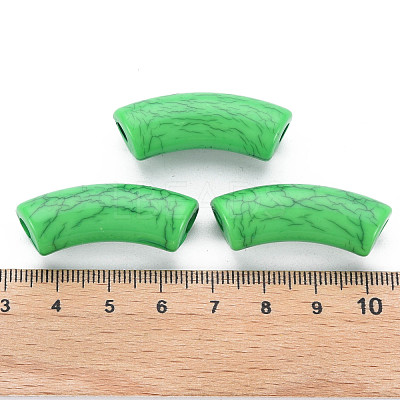 Opaque Crackle Acrylic Beads MACR-S372-001N-007-1