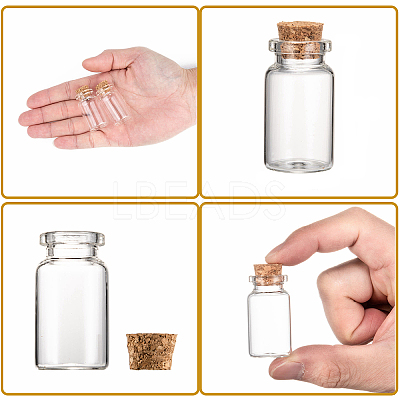 Glass Jar Glass Bottles X2-AJEW-H004-7-1-1