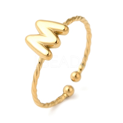 304 Stainless Steel Open Cuff Rings RJEW-K261-02G-M-1