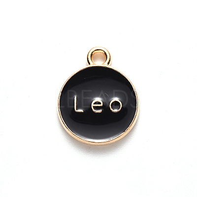 Alloy Enamel Pendants ENAM-S124-01B-08G-1
