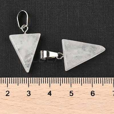 Natural Quartz Crystal Pendants G-B127-04P-10-1