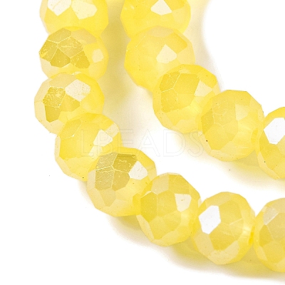 Baking Electroplate Glass Beads Strands LS-DGLA-A039-J6MM-B23-1