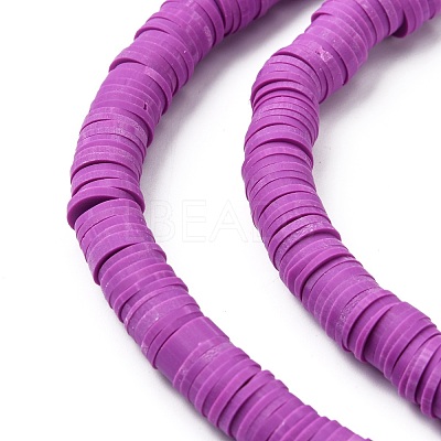 Handmade Polymer Clay Beads Strands CLAY-R089-8mm-Q061-1