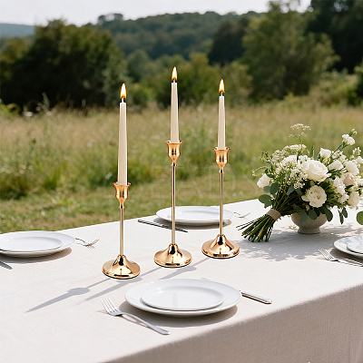 3Pcs 3 Styles Metal Candle Holder Sets DIY-WA0001-37EB-1