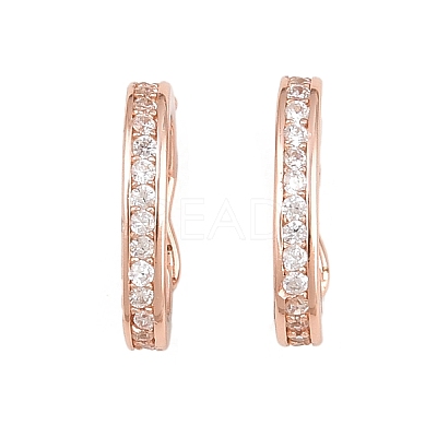 925 Sterling Silver Twister Clasps STER-E056-026RG-A-1