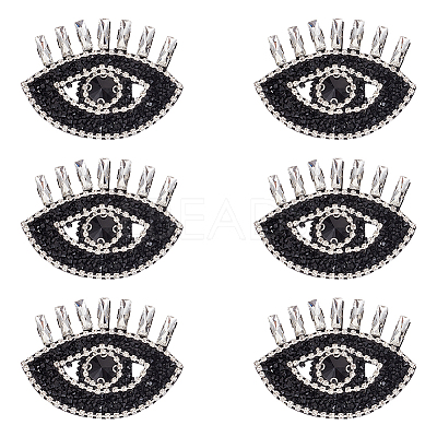 Evil Eye Shape Appliques LS-DIY-WH0401-33-1