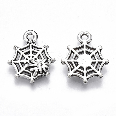 Tibetan Style Alloy Pendants TIBE-N010-12AS-RS-1