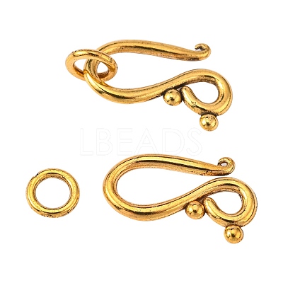 Tibetan Style Hook and Eye Clasps GLF1277Y-NF-1