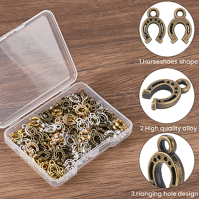 100Pcs Tibetan Style Alloy Pendants FIND-SC0023-11A-1