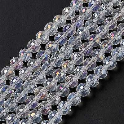 Electroplate Glass Bead Strands EGLA-R040-8mm-15-1