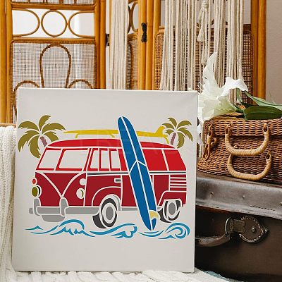 Large Plastic Reusable Drawing Painting Stencils Templates DIY-WH0202-231-1