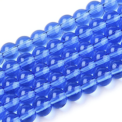 Transparent Glass Beads Strands GLAA-T032-T6mm-04-A-1