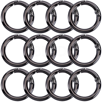 15Pcs Zinc Alloy Spring Gate Rings FIND-BBC0005-01B-B-1