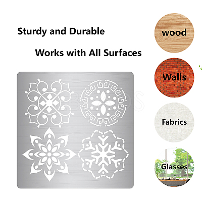 Stainless Steel Cutting Dies Stencils DIY-WH0238-007-1