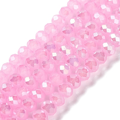 Baking Electroplate Glass Beads Strands LS-DGLA-A039-J10mm-B16-1