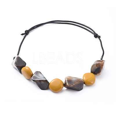 Adjustable Bib Necklaces NJEW-JN02547-03-1