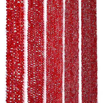 Electroplate Glass Beads Strands X-EGLA-A044-T6mm-B01-1