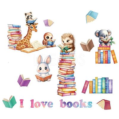 Translucent PVC Self Adhesive Wall Stickers STIC-WH0015-334-1