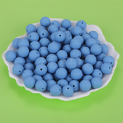Round Silicone Focal Beads SI-JX0046A-96-1