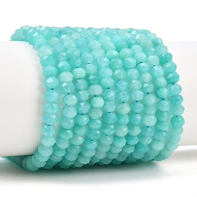 Natural Amazonite Beads Strands GG-CBA55C5-01-1