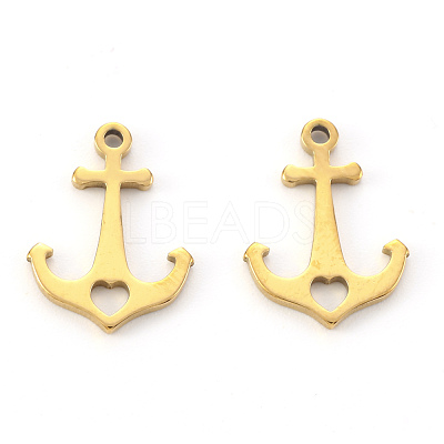PVD Vacuum Plating 304 Stainless Steel Charms STAS-N092-100G-1